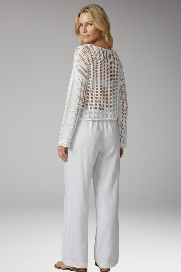 Women's breathable mesh beach top relaxed fit Summer