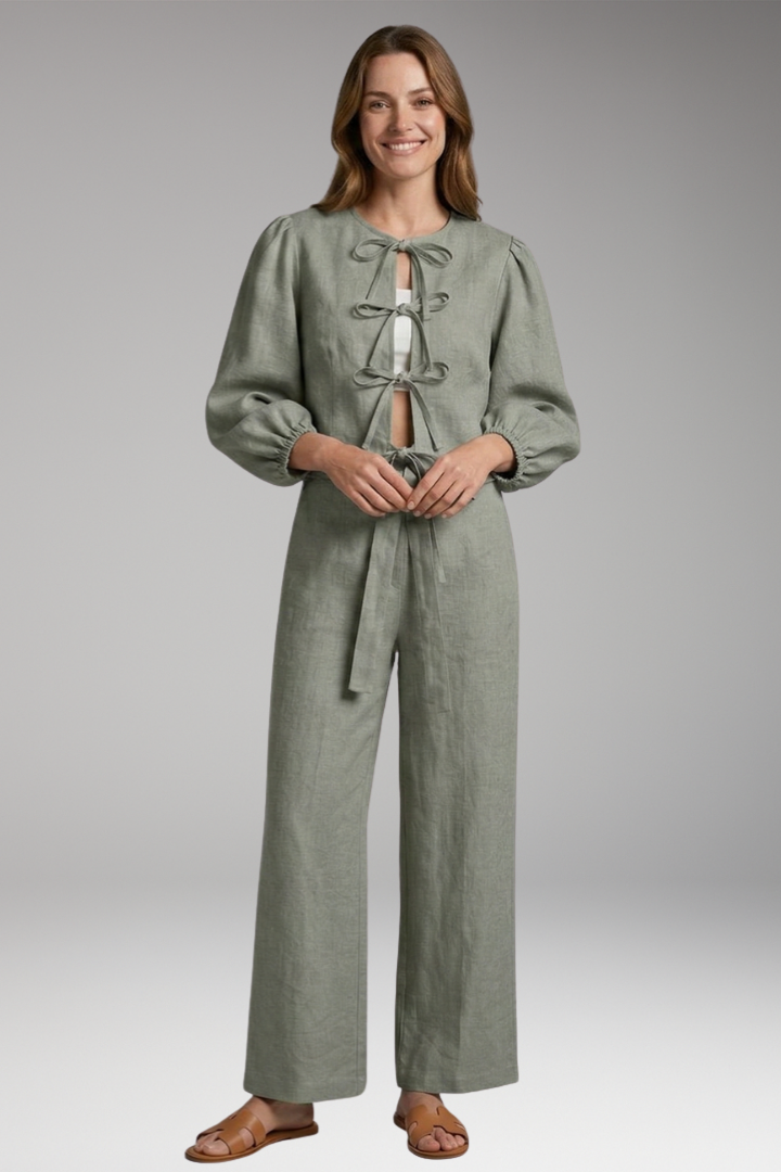 Women's co-ord set 2-piece co-ord set with High Waist for Spring