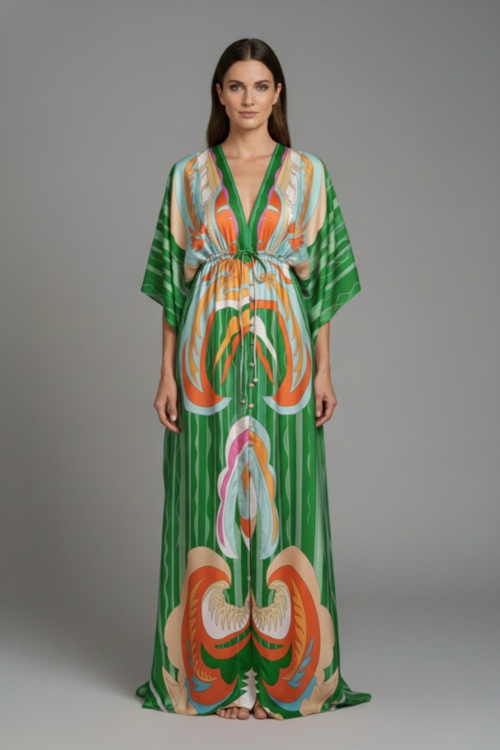 Women's Beach Dress with Sleek Design and Bright Colors