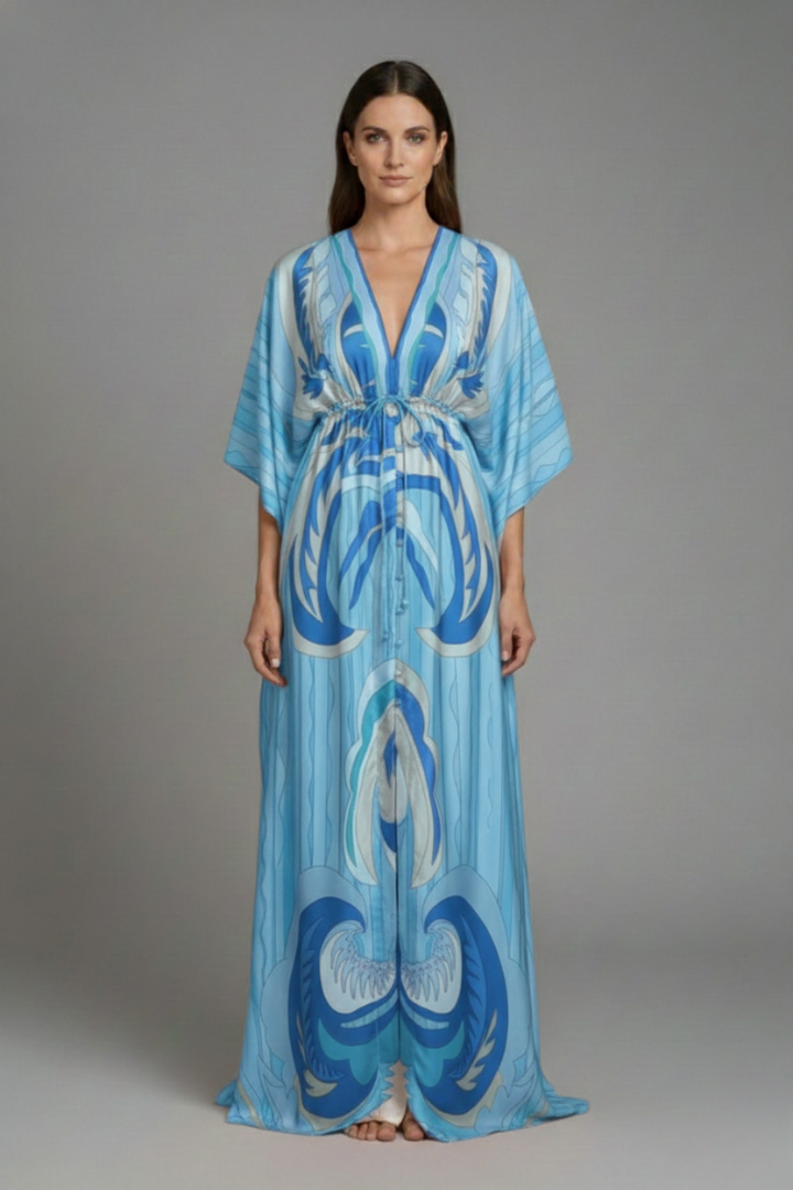 Women's Beach Dress with Sleek Design and Bright Colors