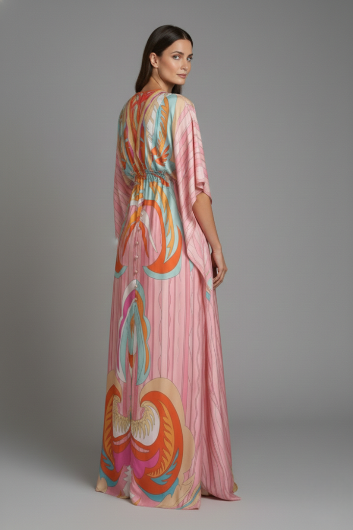 Women's Beach Dress with Sleek Design and Bright Colors