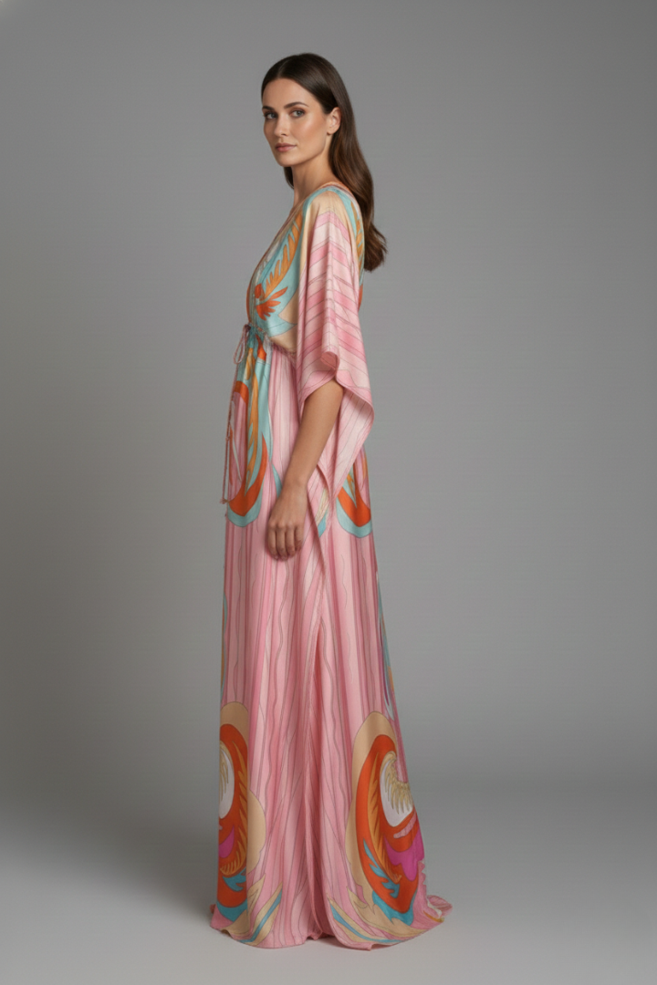 Women's Beach Dress with Sleek Design and Bright Colors
