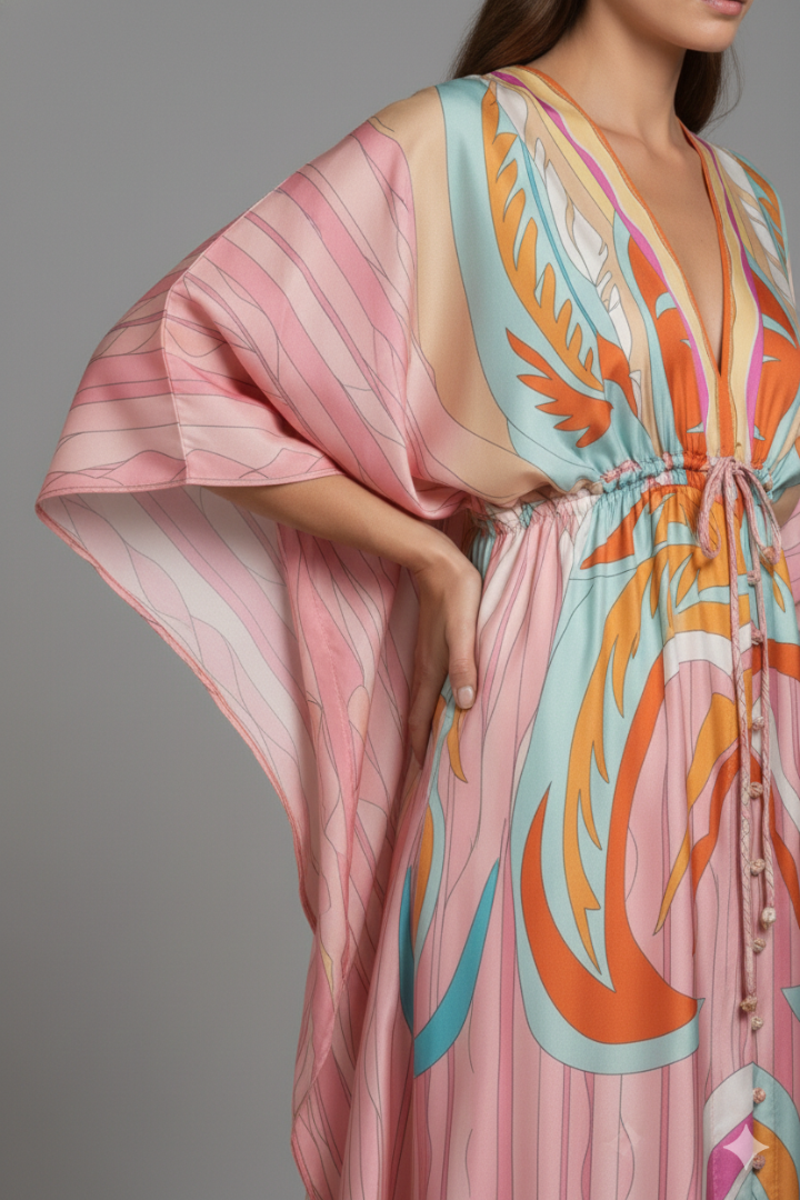 Women's Beach Dress with Sleek Design and Bright Colors