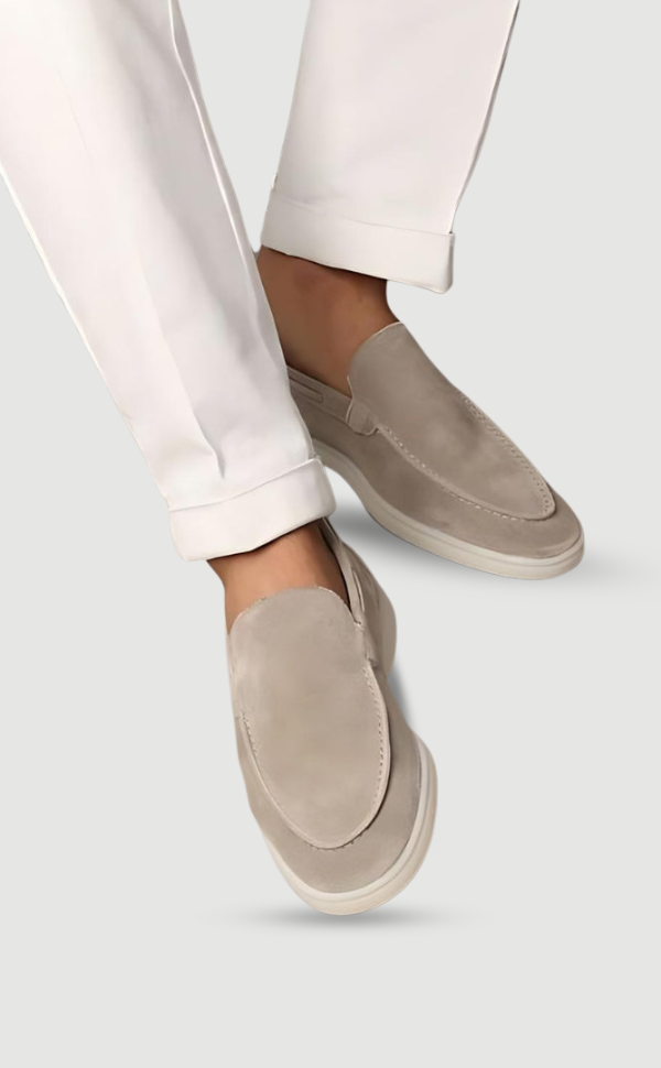Men's Slip-On Loafers with Contrast Sole