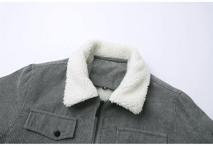 Men's corduroy sherpa lined jacket