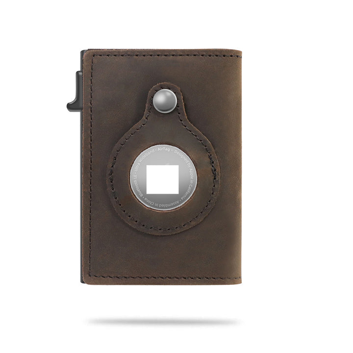Slim pop-up card wallet with cards out