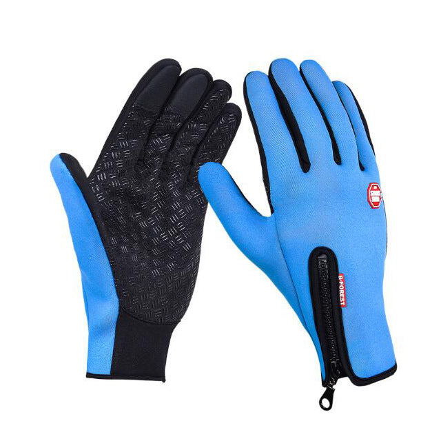 Fleece lined touchscreen winter gloves