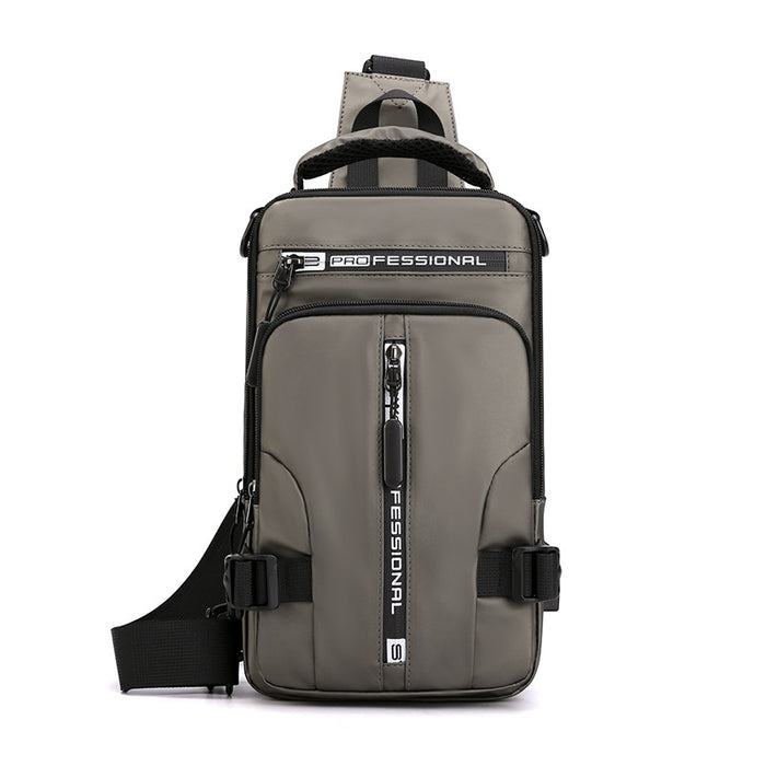 Logan | Men's Sling Chest Bag with Tablet Pocket and USB Port