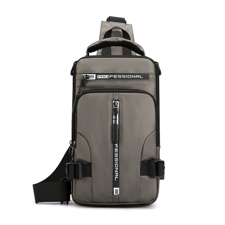 Men's black sling chest bag