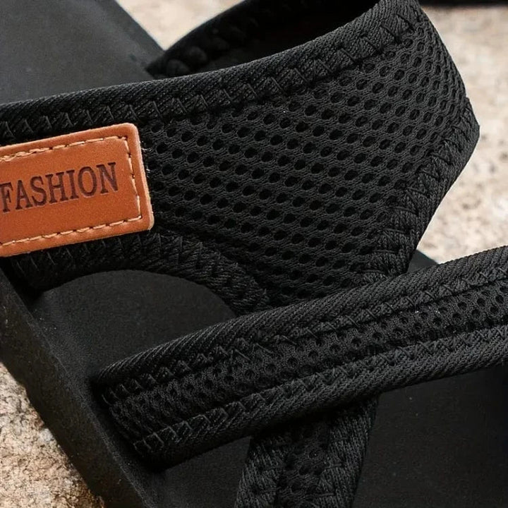 Women's Orthopedic Mesh Sandals with Breathable Comfort and Cushioned Heel