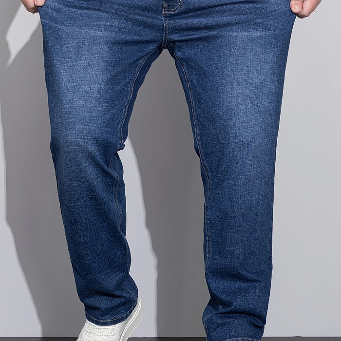 Men's Straight-Leg Everyday Jeans with Mid-Rise Fit