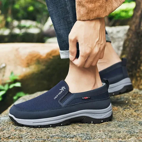 Men's Orthopedic Shoes with Cushioned Insoles and Rubber Outsoles