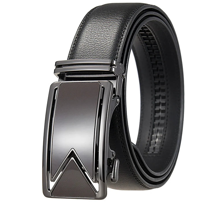 Men's Automatic Ratchet Belt with Metal Buckle