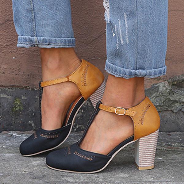 Women's Orthopedic Heels with Arch Support and Non-Slip Sole