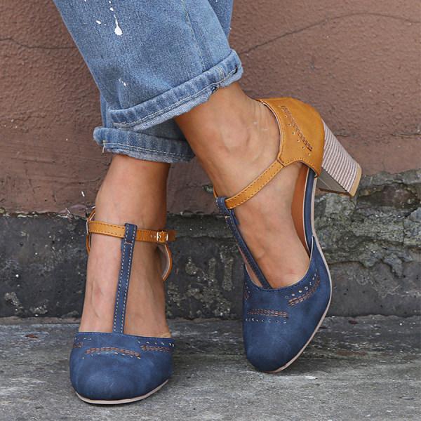 Women's Orthopedic Heels with Arch Support and Non-Slip Sole