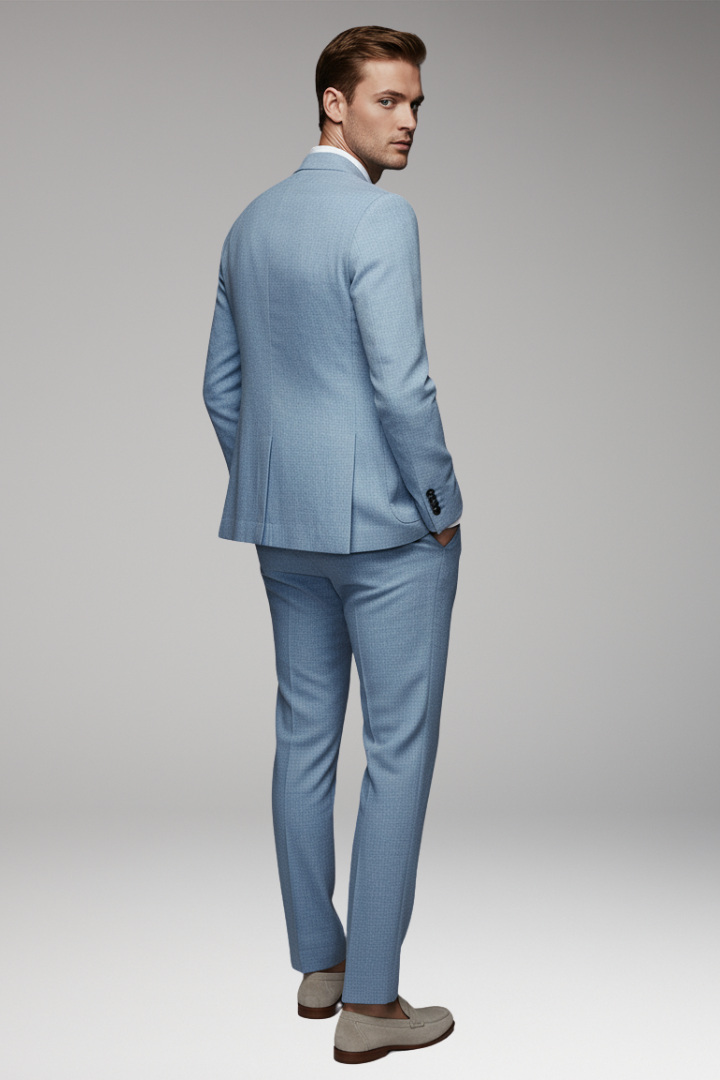 Men's Linen Suit with Jacket and Pants