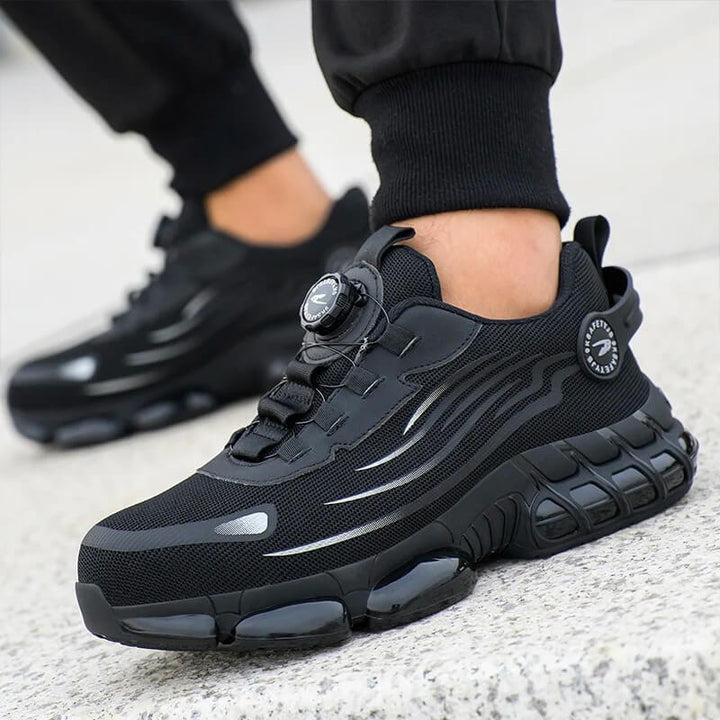 Men's Safety Shoes with Steel Toe and Puncture Resistant Sole