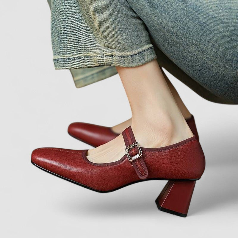 Women's Orthopedic Mary Jane Shoes with Cushioned Insole and Adjustable Strap
