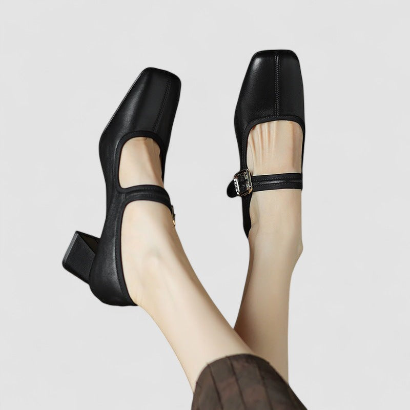 Women's Orthopedic Mary Jane Shoes with Cushioned Insole and Adjustable Strap