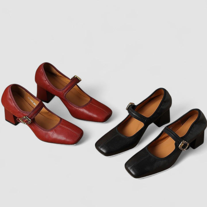 Women's Orthopedic Mary Jane Shoes with Cushioned Insole and Adjustable Strap