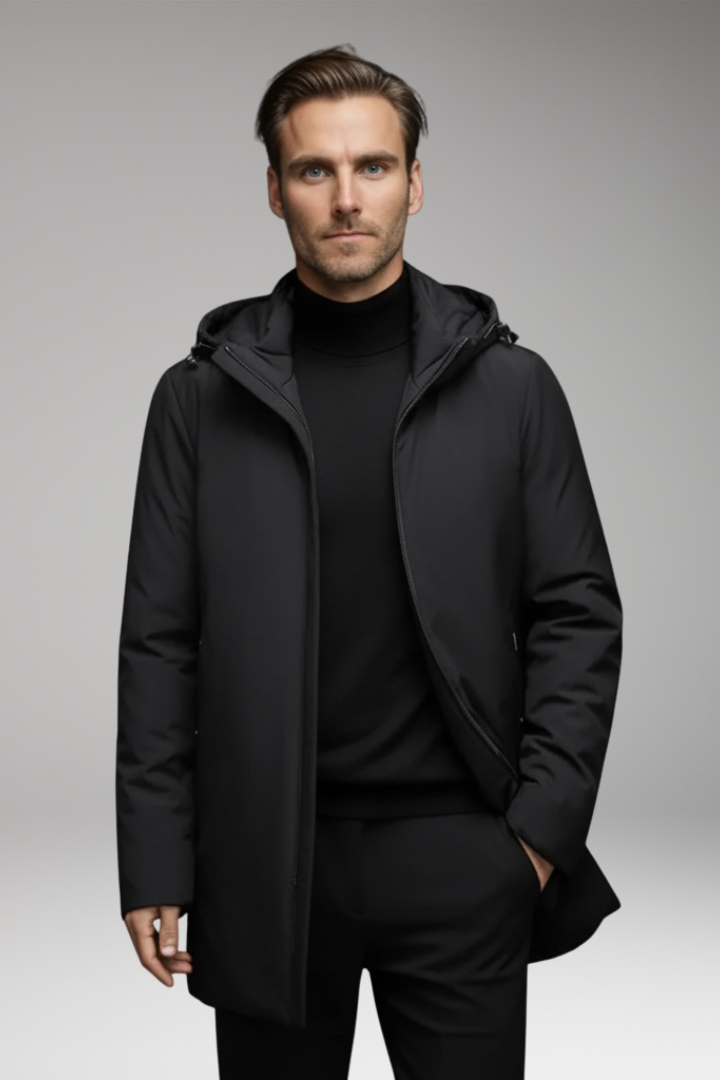 Men's Winter Parka with Outer Shell and Lining