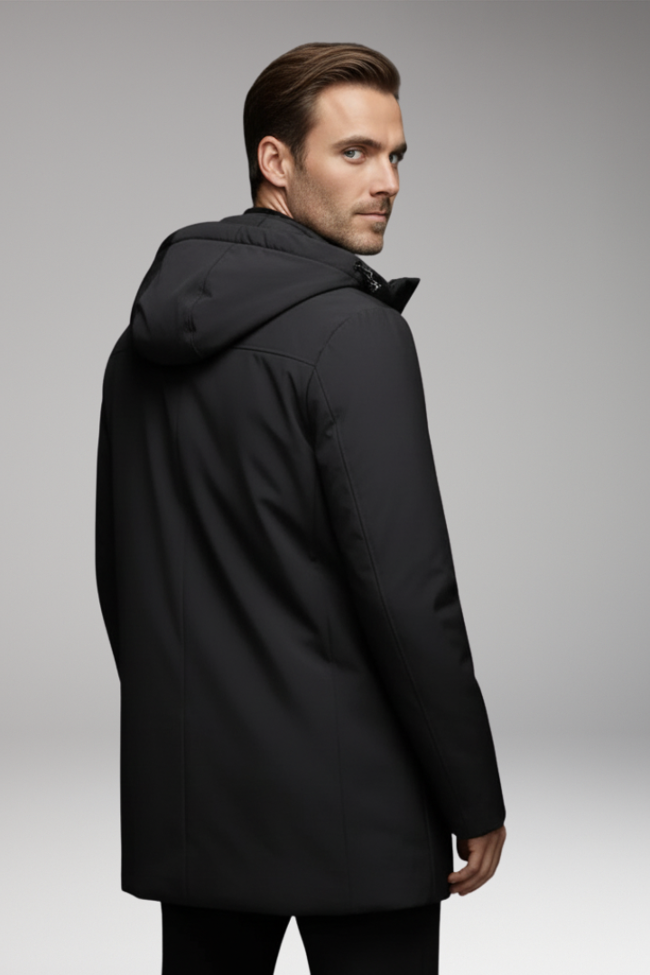 Men's Winter Parka with Outer Shell and Lining