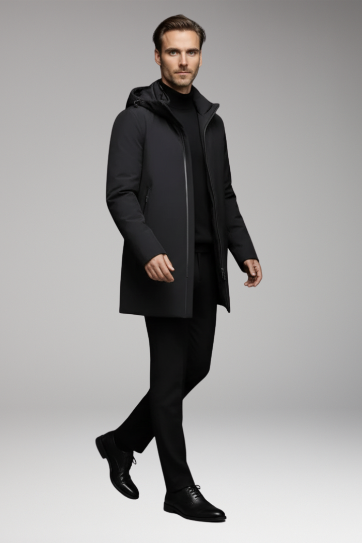 Men's Winter Parka with Outer Shell and Lining
