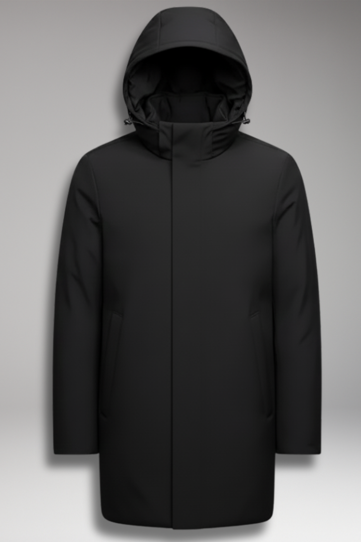 Men's Winter Parka with Outer Shell and Lining