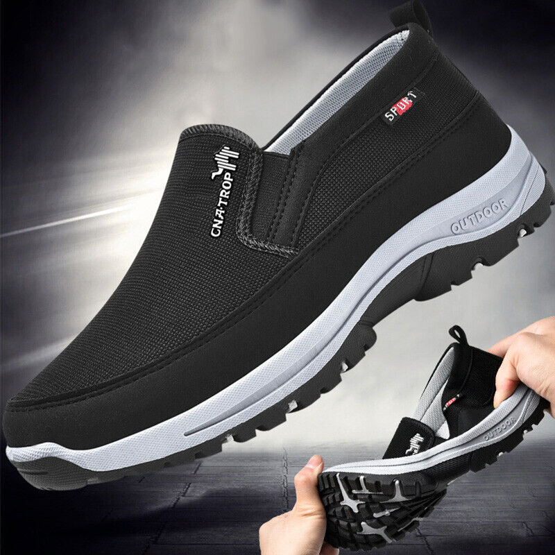 Men's Orthopedic Shoes with Cushioned Insoles and Rubber Outsoles