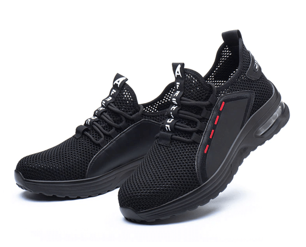 Men's Safety Shoes with Steel Toe and Rubber Outsole