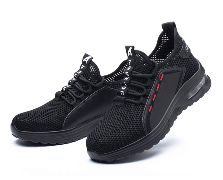 Men's Safety Shoes with Steel Toe and Rubber Outsole