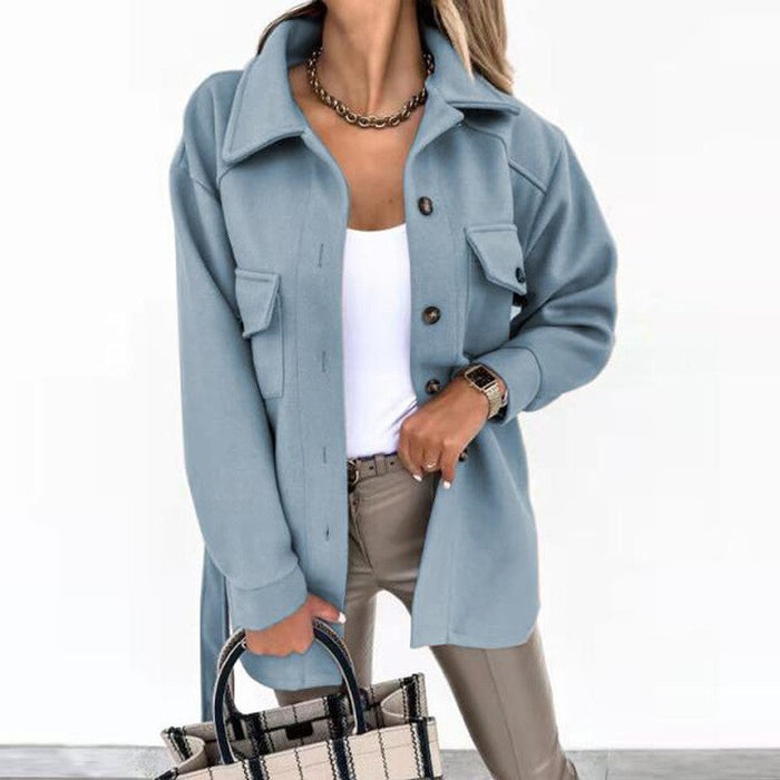 Stylish Wool-Look Jacket for Women - Sophie